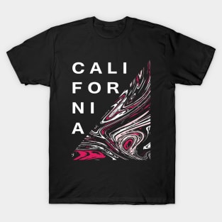 California Black Pink Vintage T-Shirt